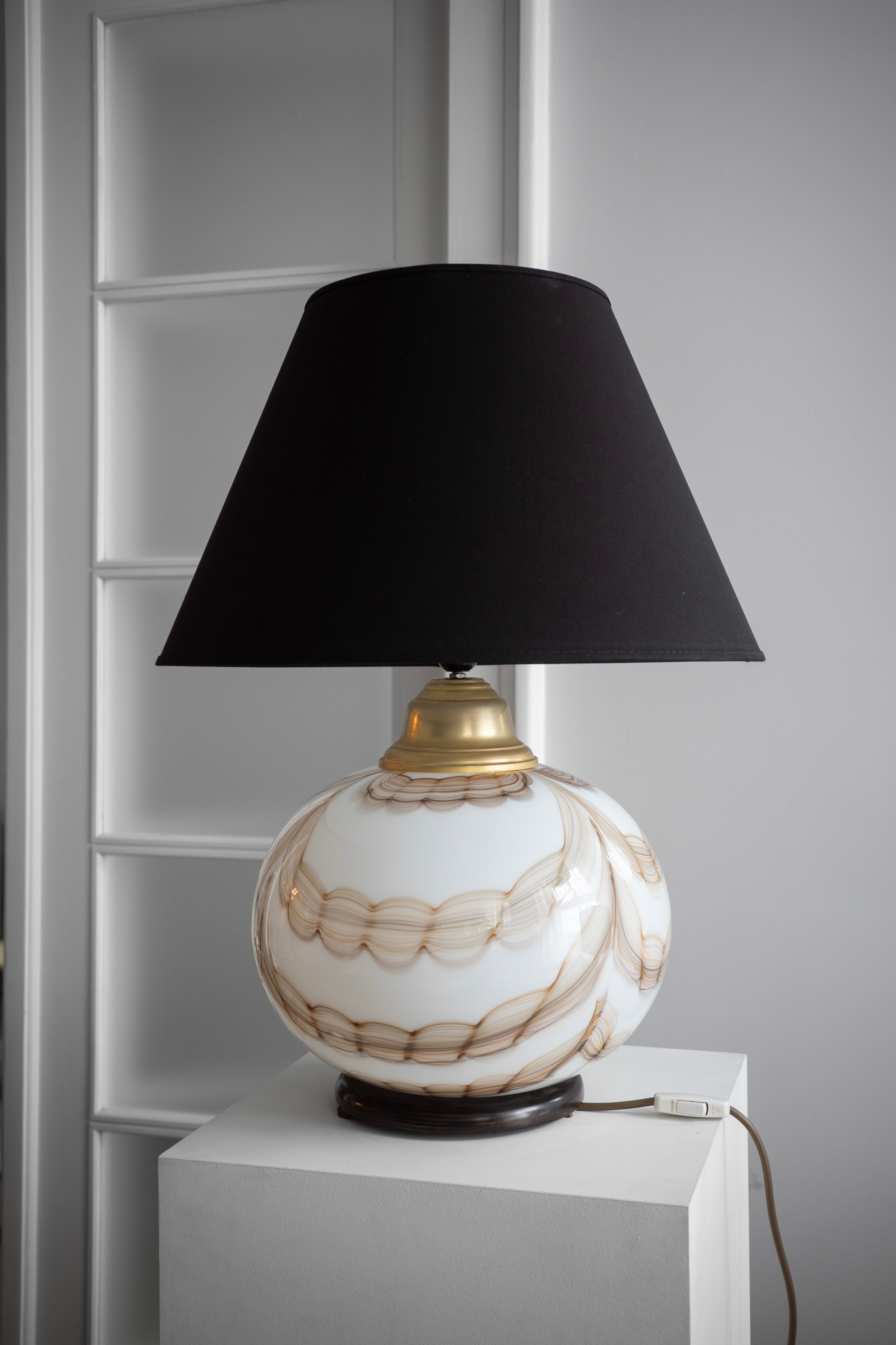 Lampa so základňou z muránskeho skla, 1970s