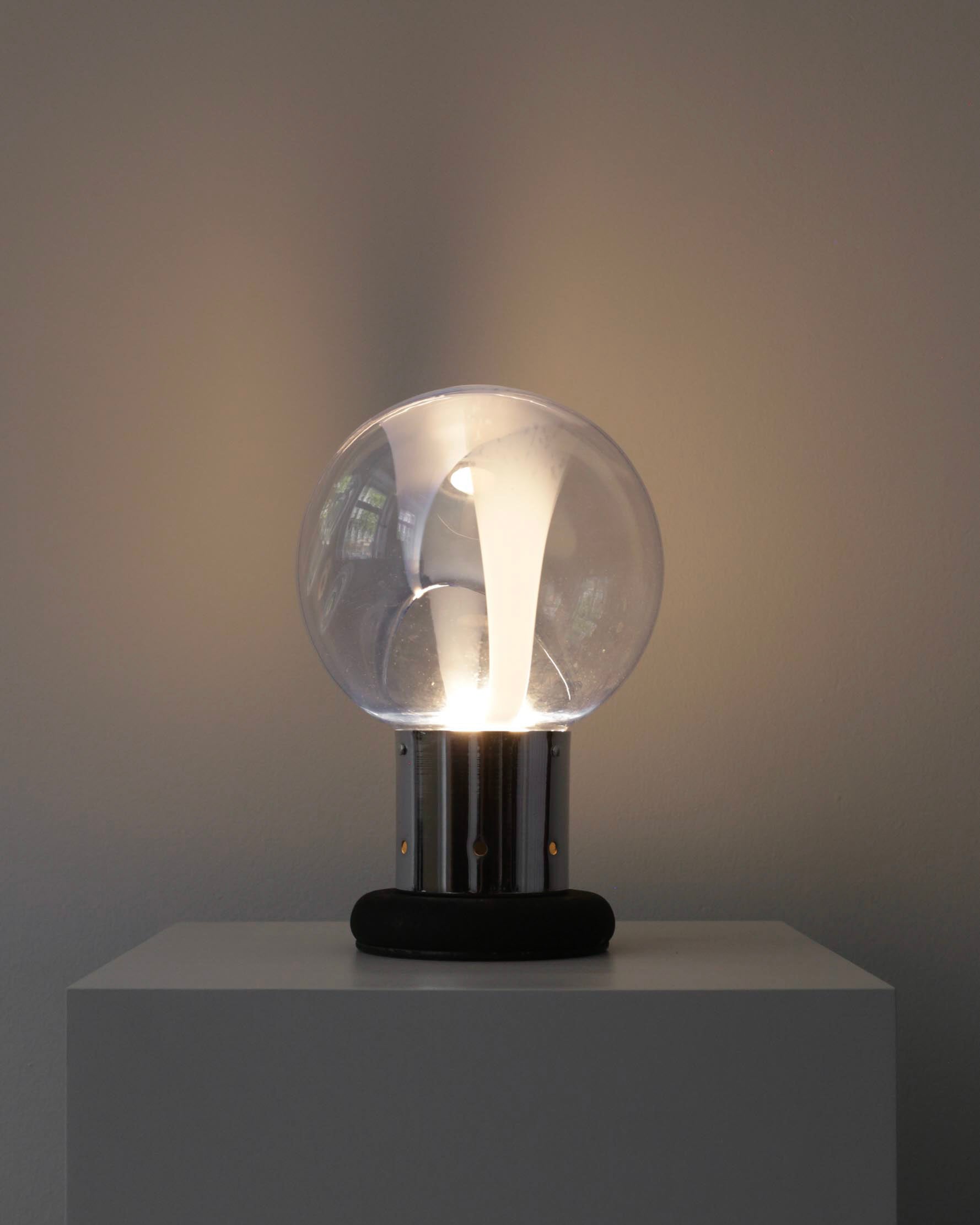 Lampa s modrým Murano sklom, 1970s