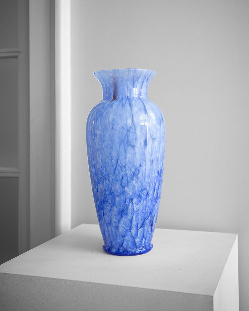 Hand-blown glass vase
