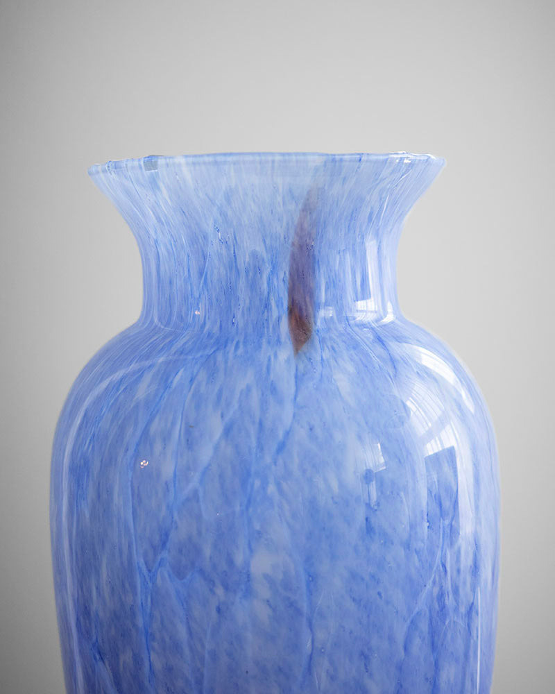 Hand-blown glass vase