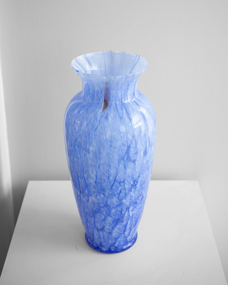 Hand-blown glass vase