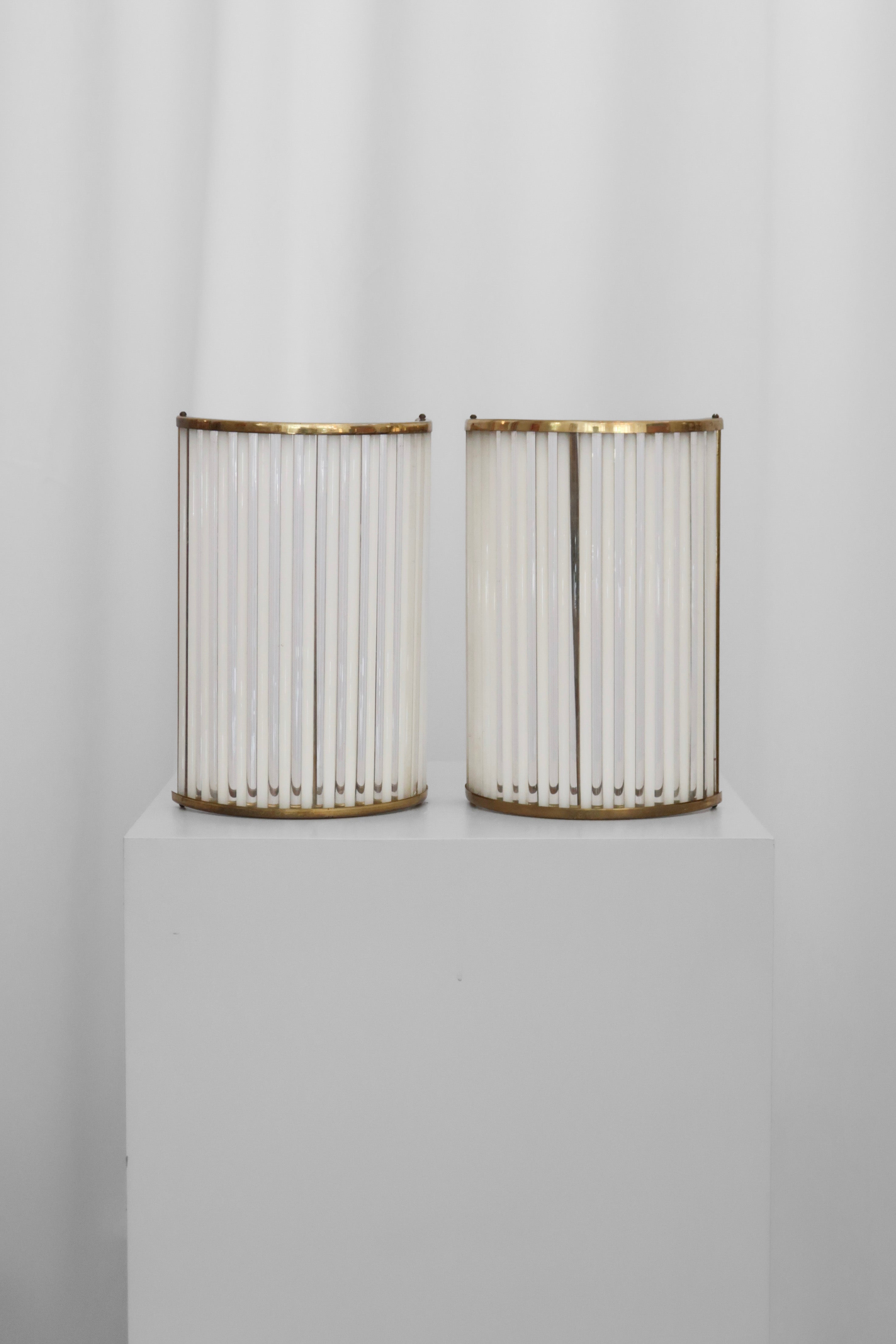 Muránske nástenné lampy v Art Deco štýle, 1940s