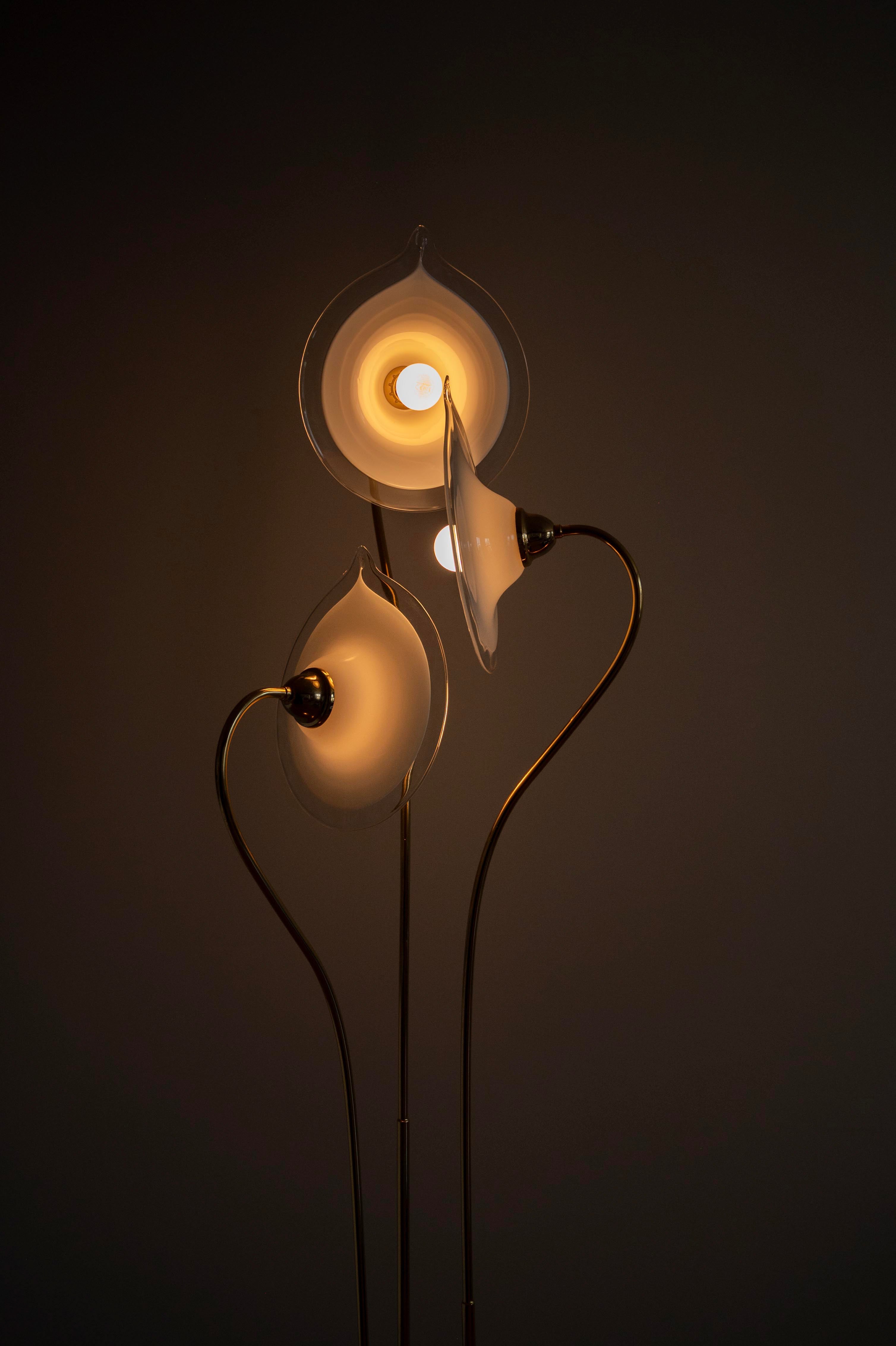 Stojaca lampa Murano v tvare kvetov, 1970s