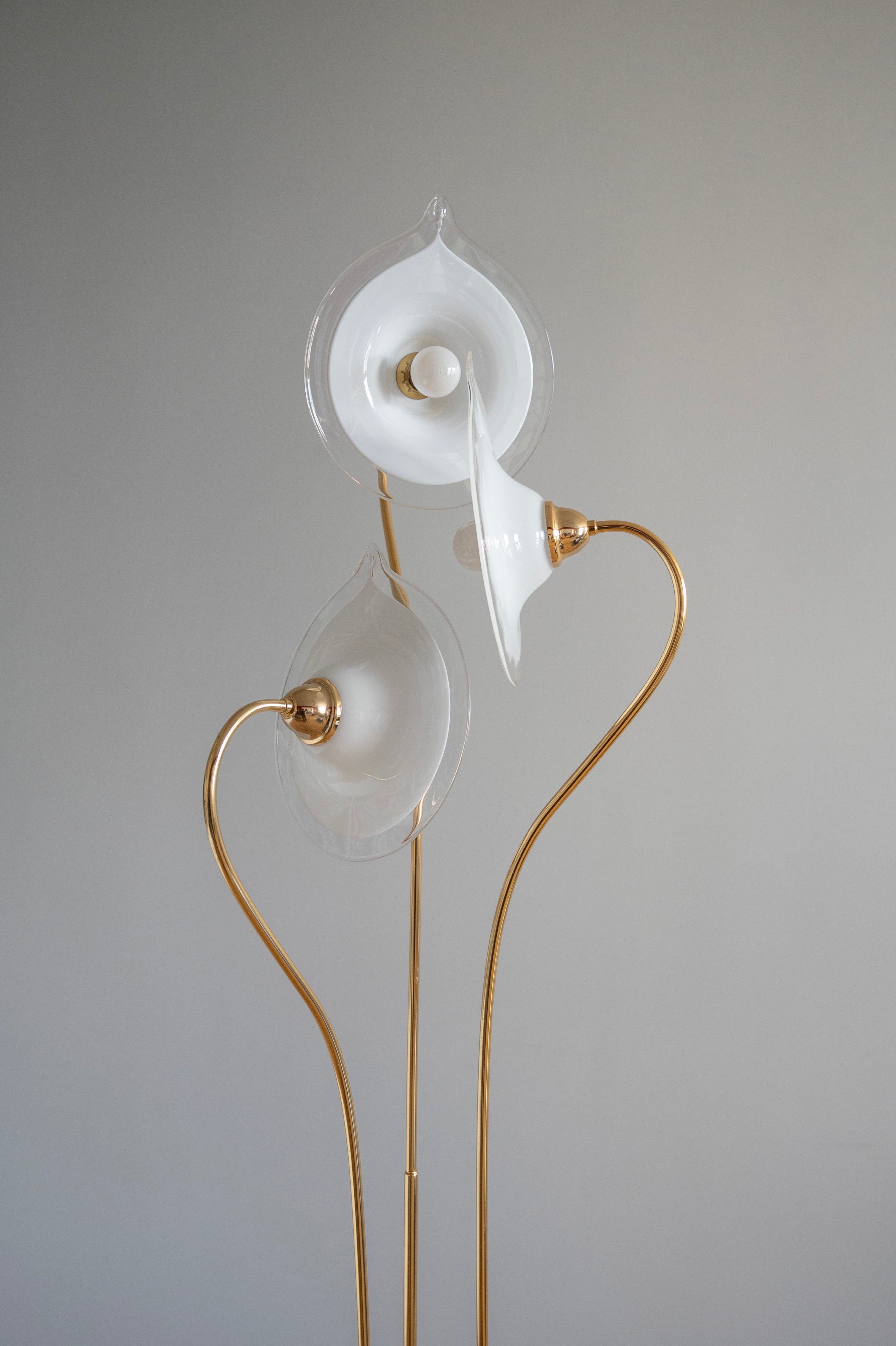 Stojaca lampa Murano v tvare kvetov, 1970s