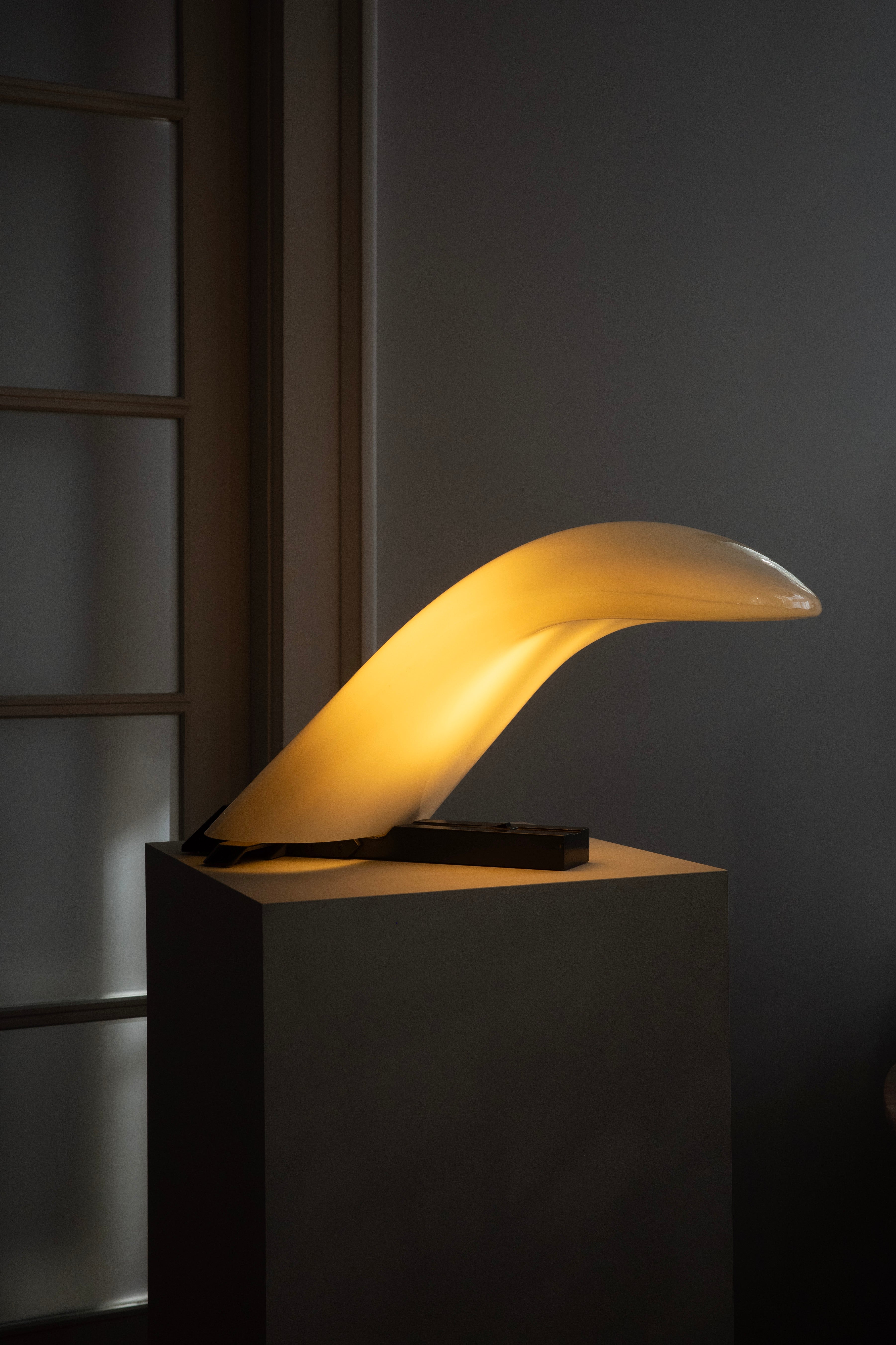 Stolová lampa Ibis z muránskeho skla - Leucos, 1970s