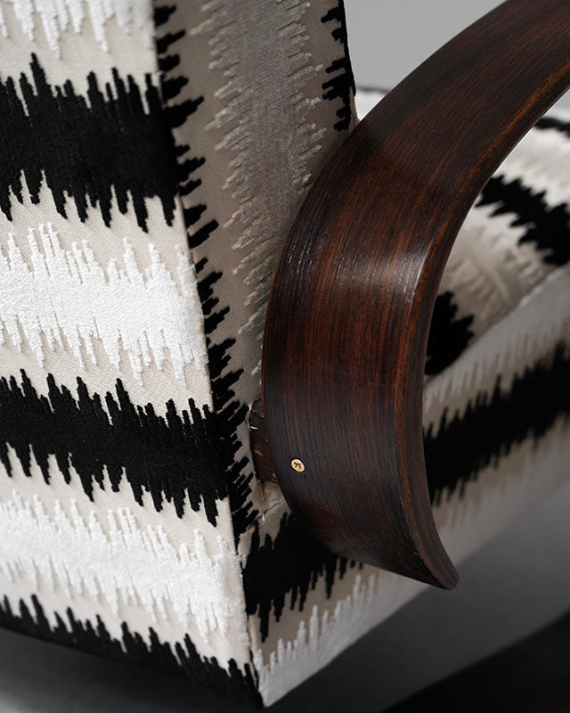 Art Deco kreslo „Tank“ Miroslav Navrátil, Československo, 1960's