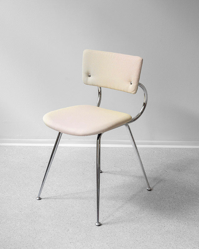 Set 4 jedálenských stoličiek z chrómu, 1970s