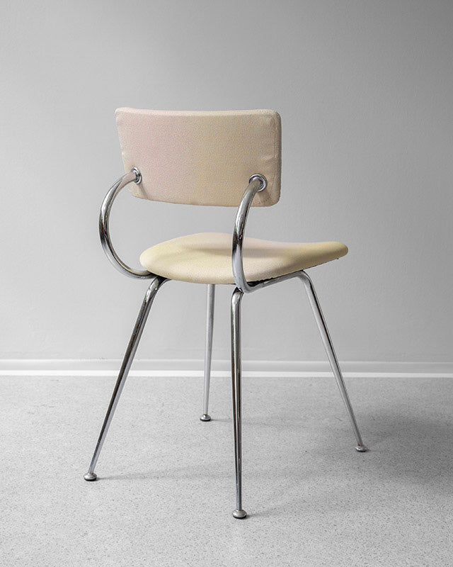 Set 4 jedálenských stoličiek z chrómu, 1970s