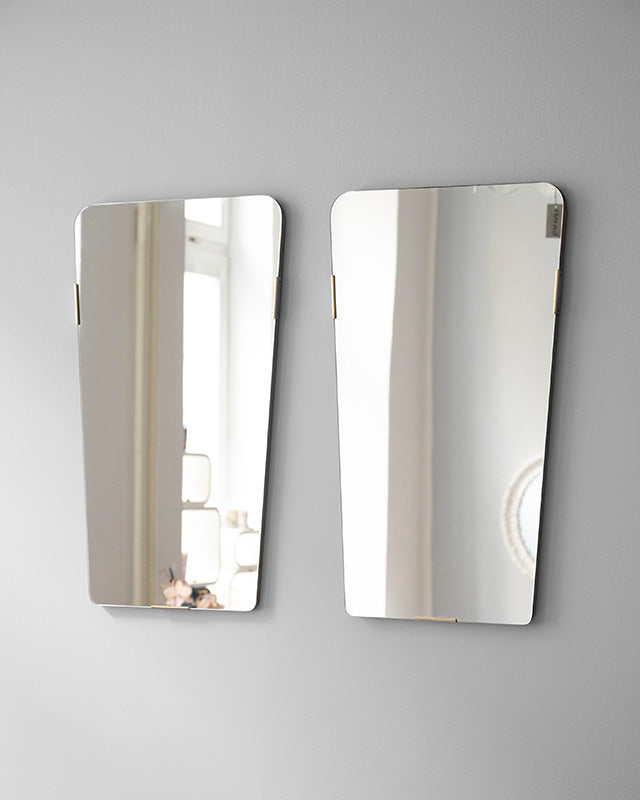 Zrkadlo s drevenou základňou, 1950s, Taliansko