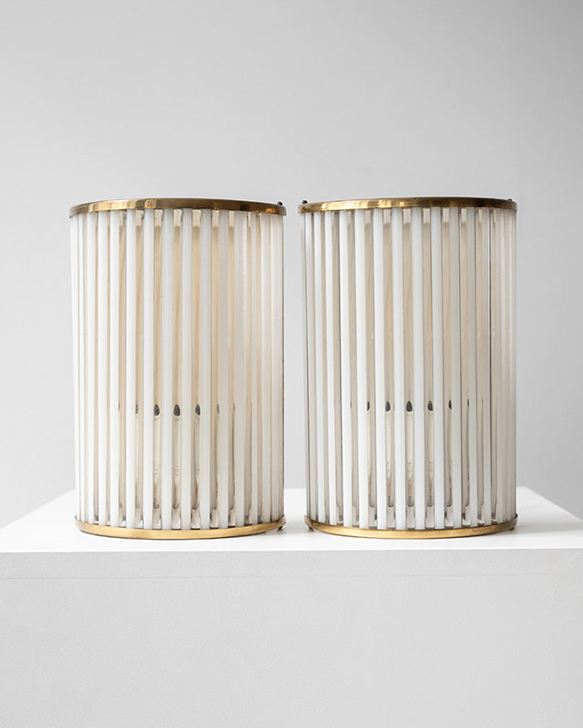 Muránske nástenné lampy v Art Deco štýle, 1940s