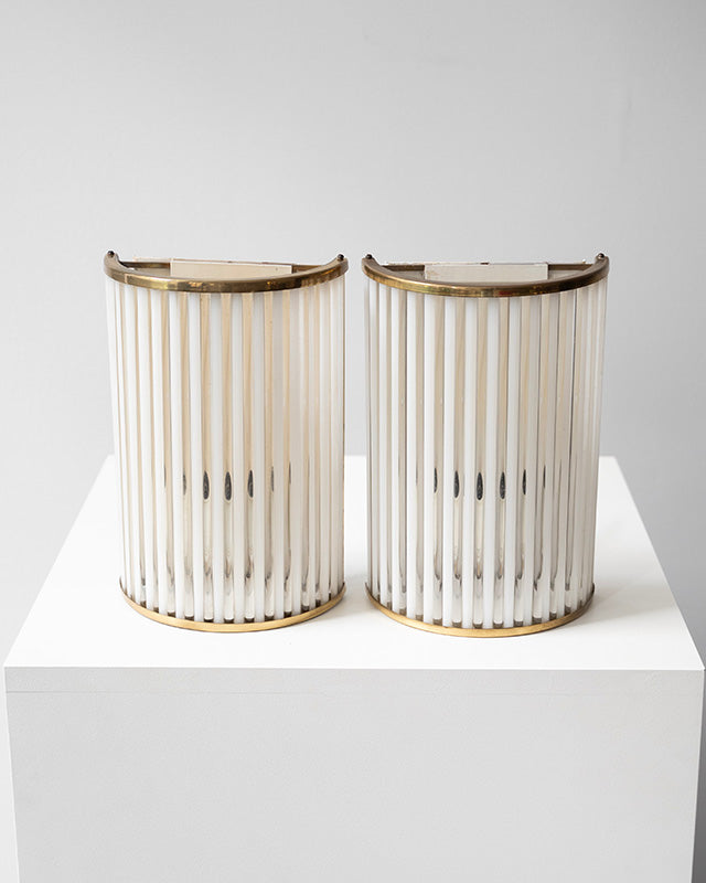 Muránske nástenné lampy v Art Deco štýle, 1940s