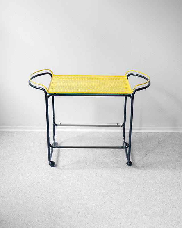 Vintage barový vozík na kolieskach - Taliansko, 1980s