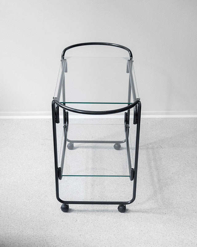 Vintage barový vozík na kolieskach - Taliansko, 1980s