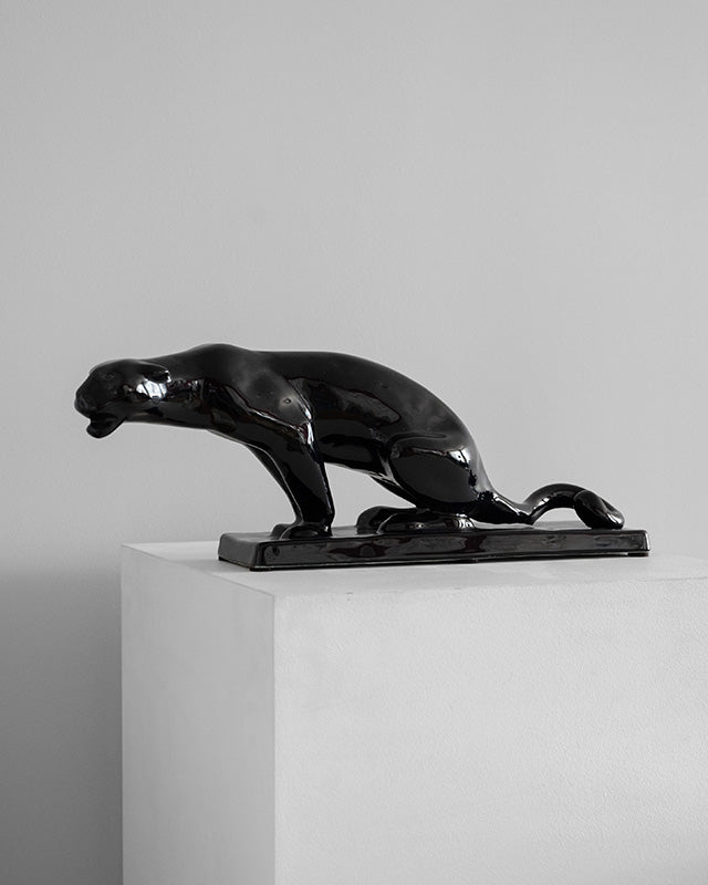 Čierny Art Deco panter, 1930's