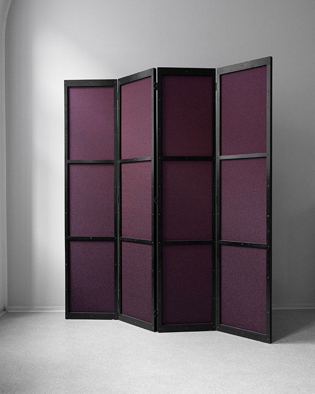 Screen with double-sided fabric by Františka Benčať, 1960s