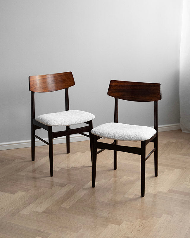 Rosewood dining chairs, Denmark 1950s