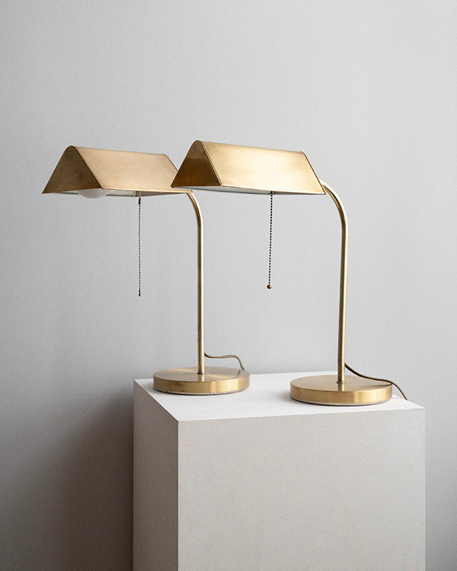 Brass table lamp Karstadt AG, 1970s