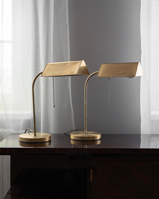 Brass table lamp Karstadt AG, 1970s