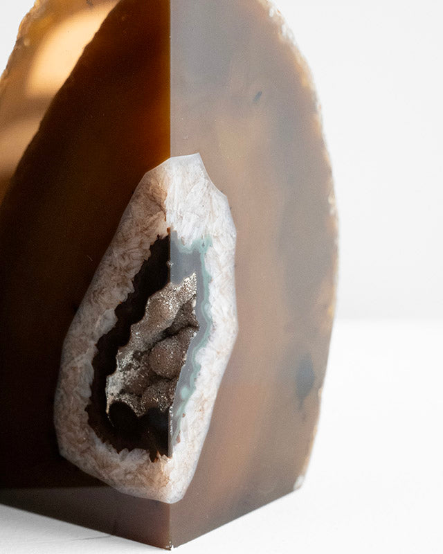 Vintage achátové zarážky na knihy, 1970s