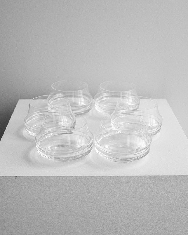 Set nízkych pohárov zn. Moser, Bruno Morbelli, 1970s