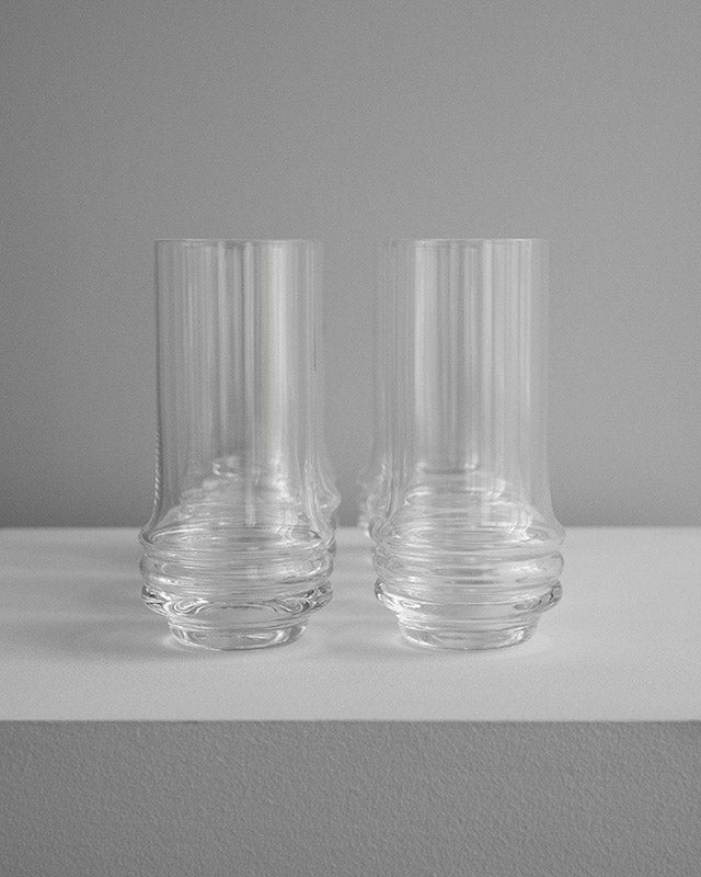 Set vysokých pohárov zn. Moser, Bruno Morbelli, 1970s