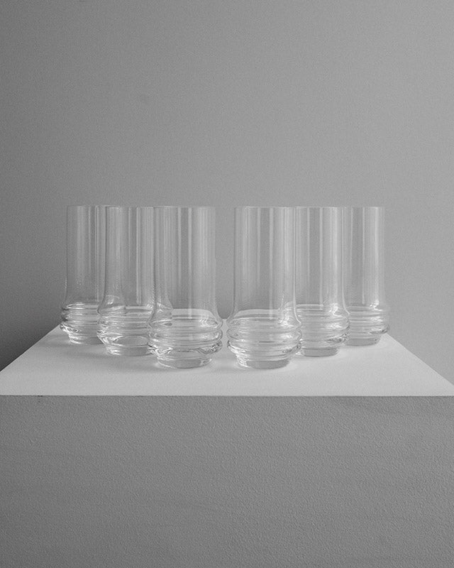 Set vysokých pohárov zn. Moser, Bruno Morbelli, 1970s