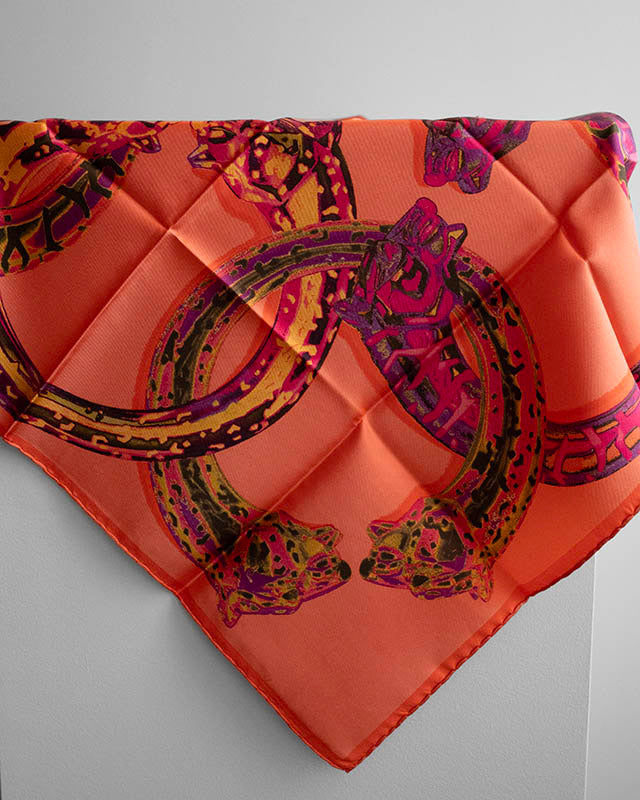 Vintage hodvábna šatka Cartier Panthére