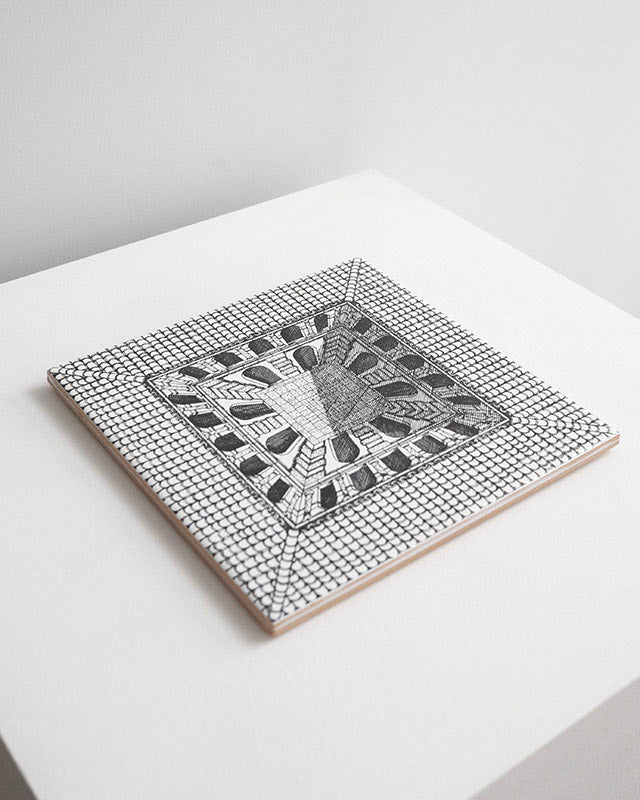 Dekoračná dlaždica Fornasetti „Architettura“, Taliansko