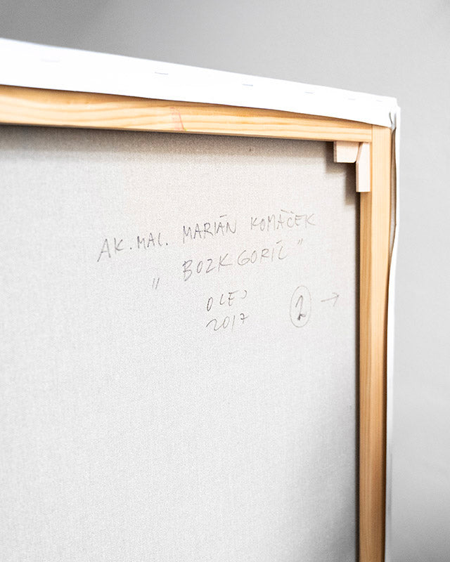 Obraz „Bozk Goríl“, Marián Komáček, olej na plátne, 2017 (2)