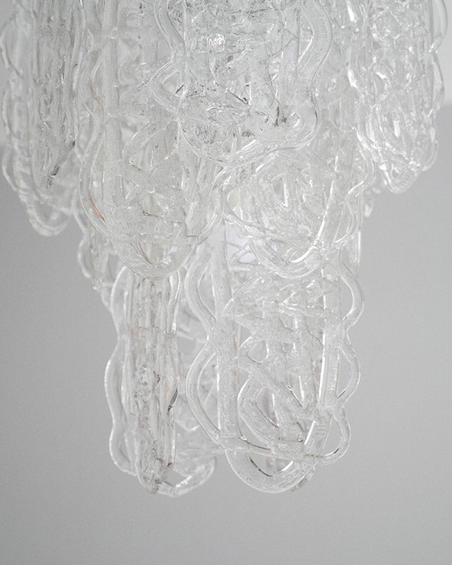 Murano luster „Ragnatela“, autor Gino Vistosi, Mazzega, 1970s