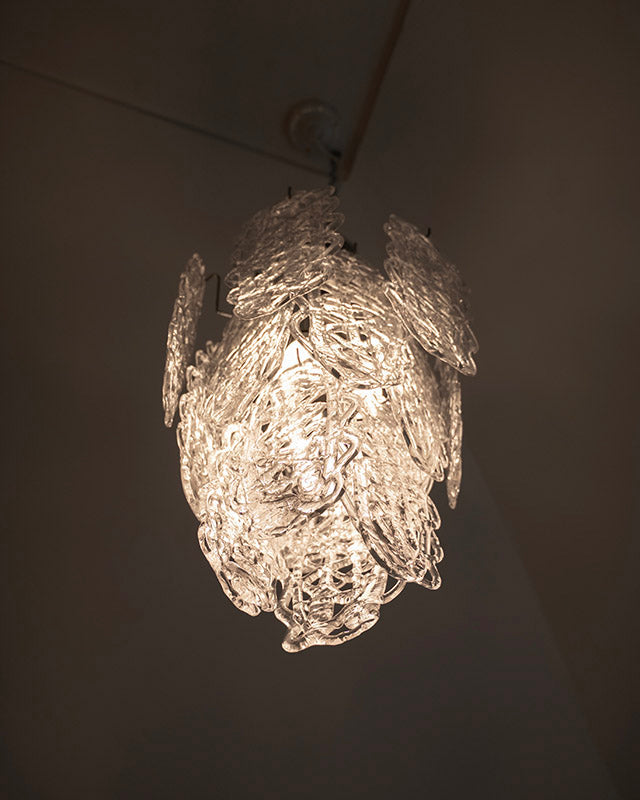 Murano luster „Ragnatela“, autor Gino Vistosi, Mazzega, 1970s
