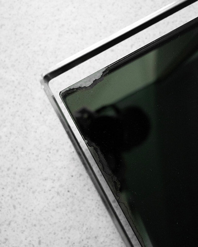 Chrome trolley with smoked glass, 1980s