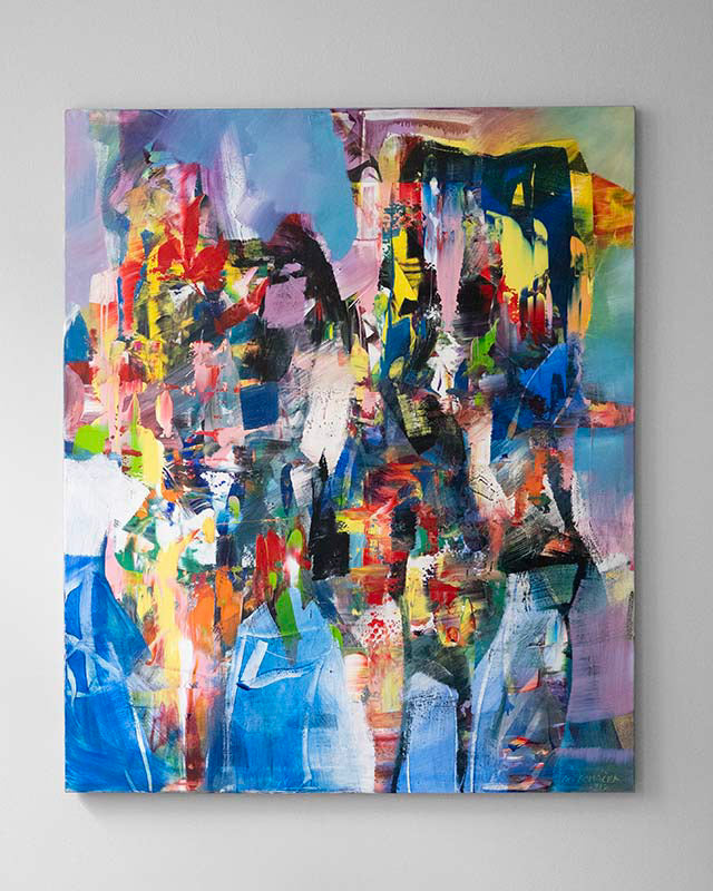 Obraz „Bozk Goríl“ od Marián Komáček, olej na plátne, 2017 (1)