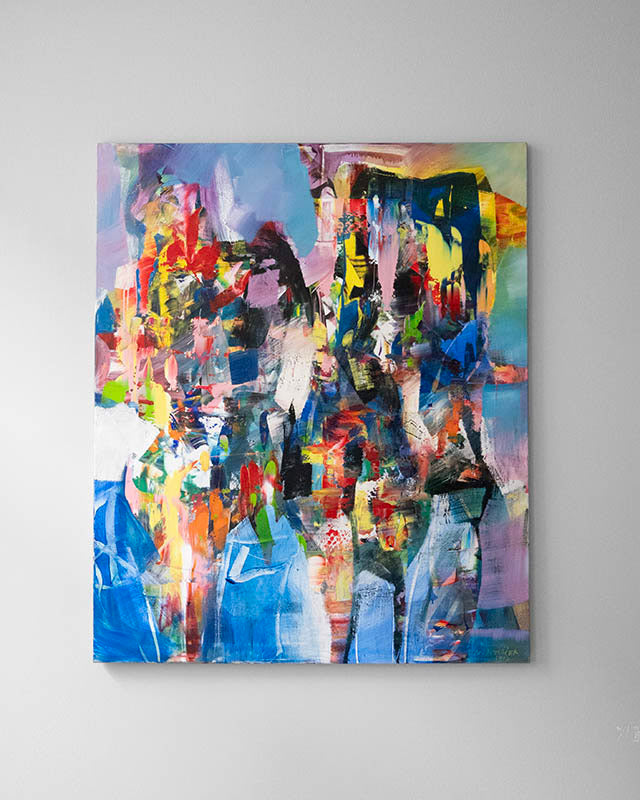 Obraz „Bozk Goríl“ od Marián Komáček, olej na plátne, 2017 (1)