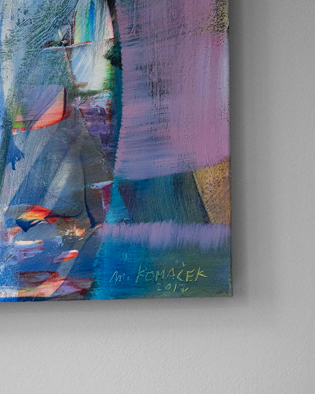 Obraz „Bozk Goríl“ od Marián Komáček, olej na plátne, 2017 (1)