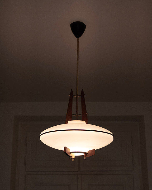 Luster z talianskeho teakového dreva, 1960’s