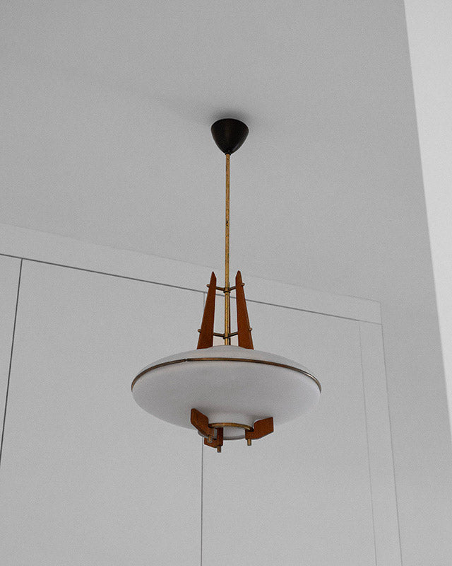 Luster z talianskeho teakového dreva, 1960’s