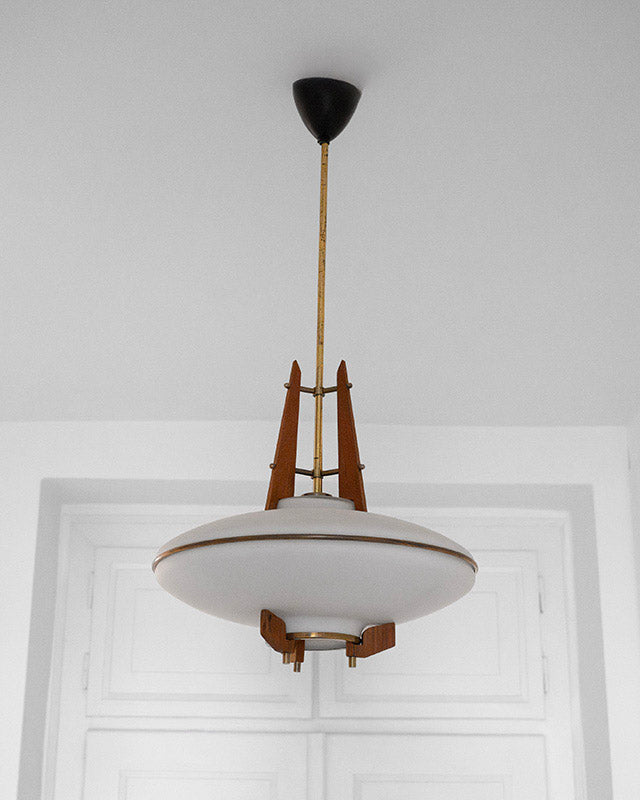 Luster z talianskeho teakového dreva, 1960’s