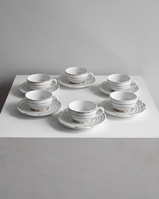 Porcelánový kávový set zn. Tognana, Taliansko, 1960s