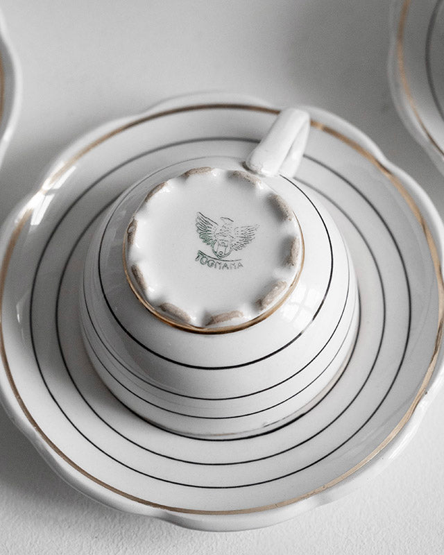 Porcelánový kávový set zn. Tognana, Taliansko, 1960s