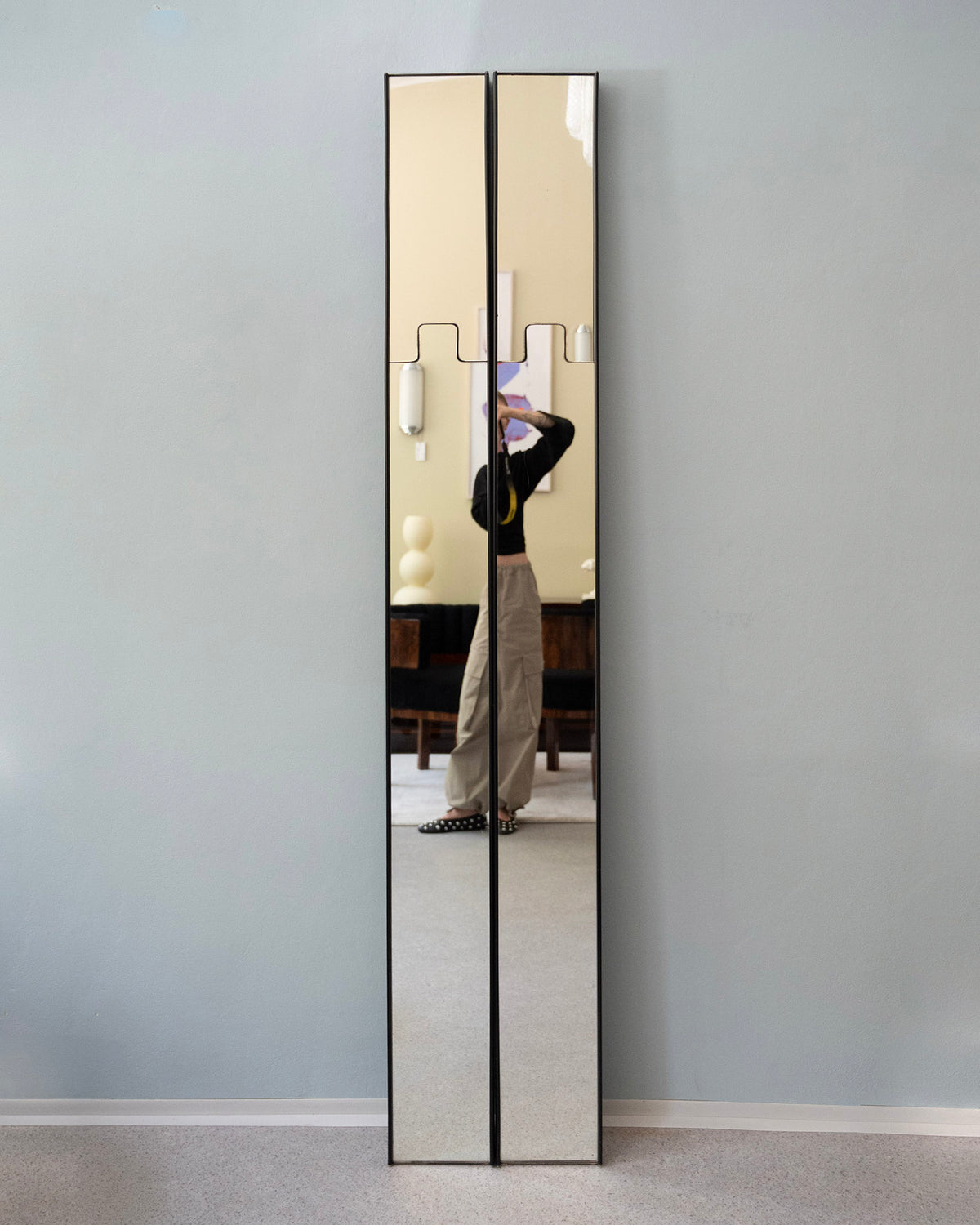 Zrkadlo Gronda Mirror, Luciano Bertoncini, 1970s (set 2 ks)