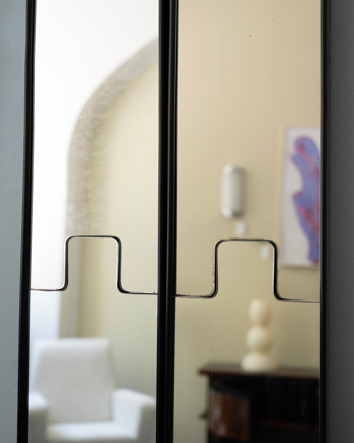 Zrkadlo Gronda Mirror, Luciano Bertoncini, 1970s (set 2 ks)