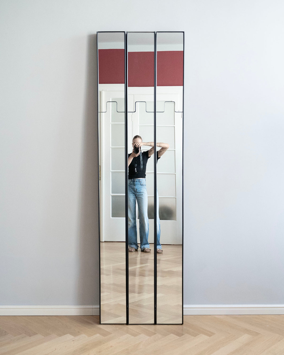 Zrkadlo Gronda Mirror, Luciano Bertoncini, 1970s (set 3 ks)