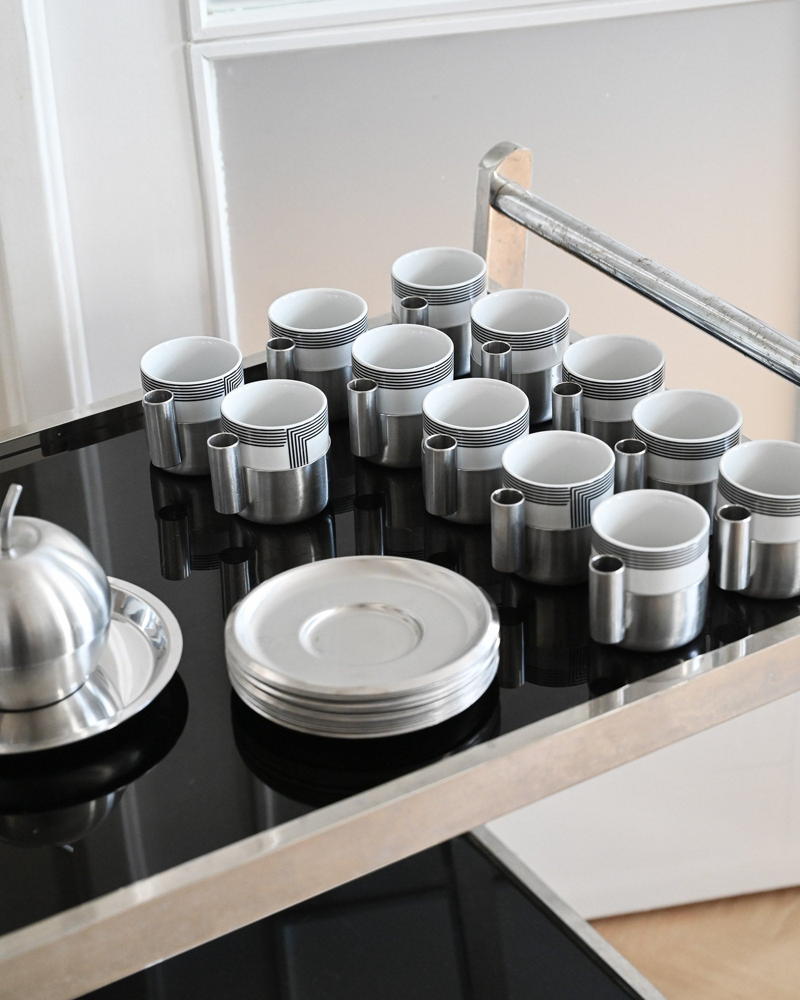 Espresso set postmoderna Morinox & Monopoli, 1980s