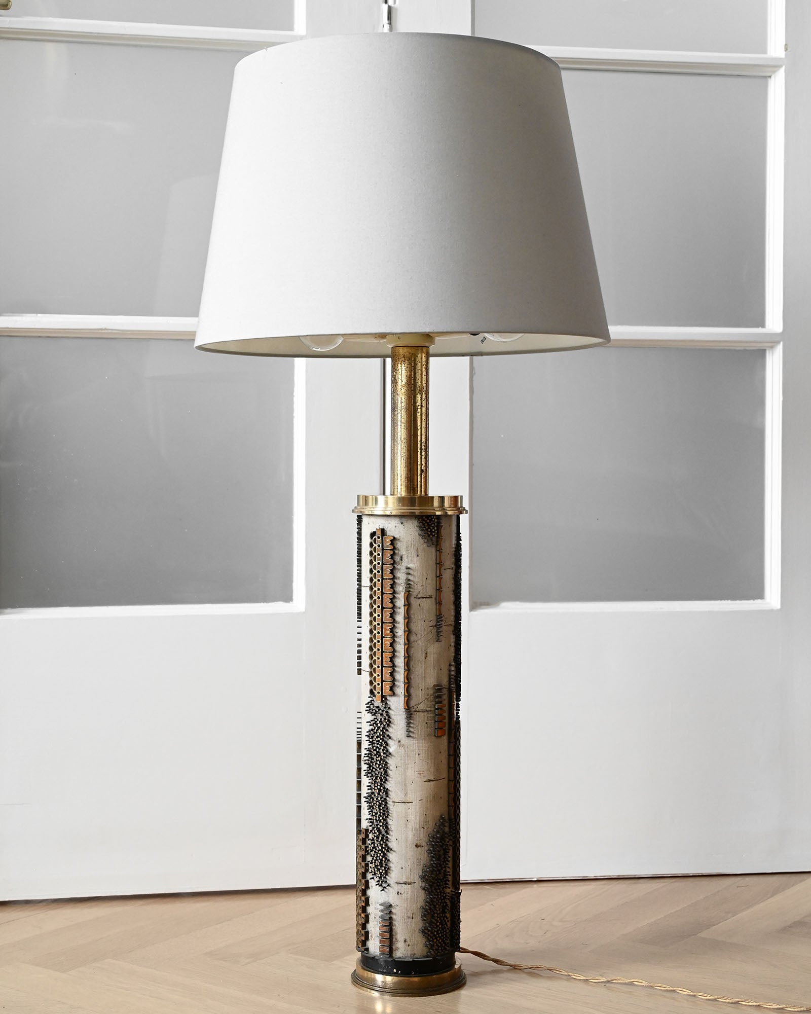 Autorská vysoká lampa brutalizmus, 1970s