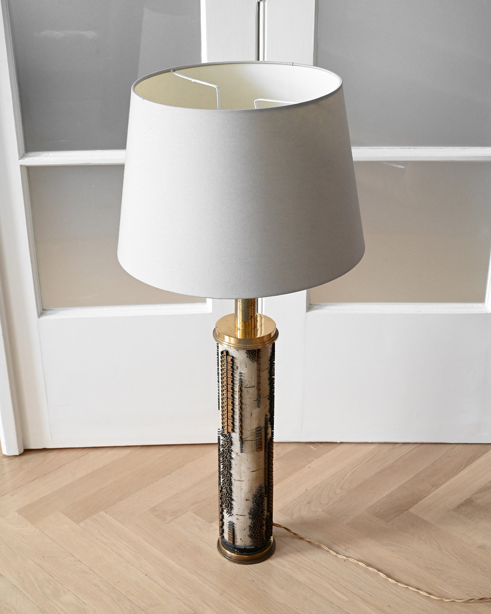 Autorská vysoká lampa brutalizmus, 1970s