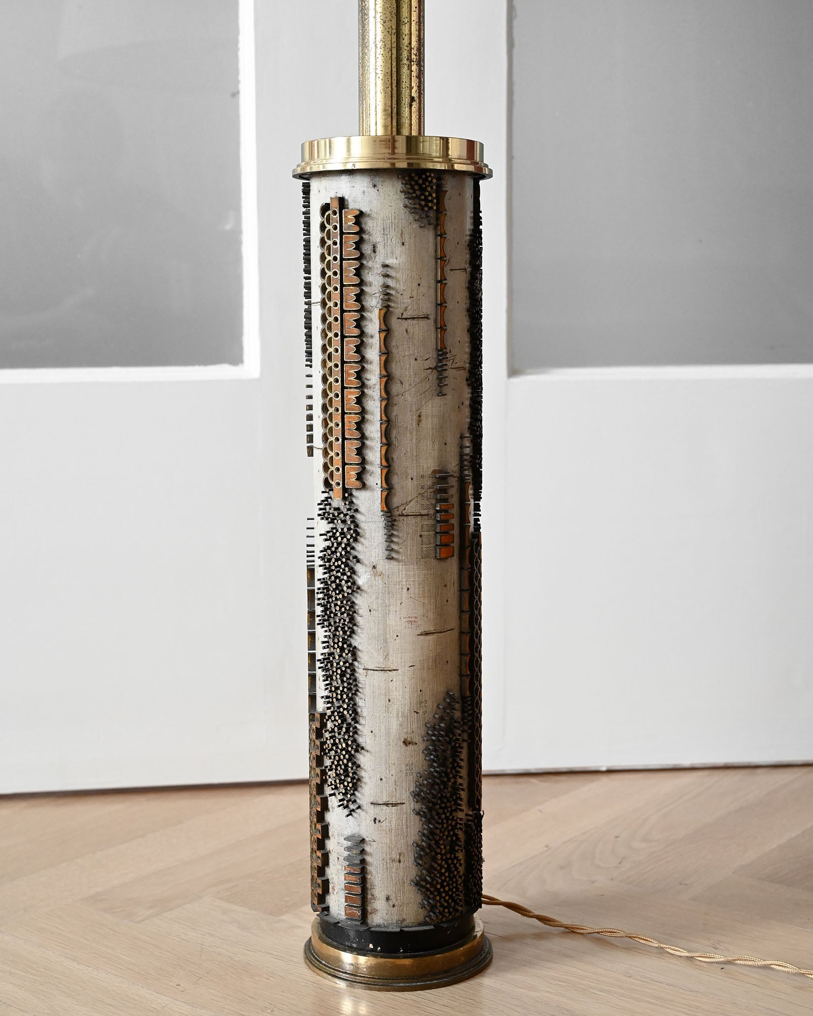 Autorská vysoká lampa brutalizmus, 1970s