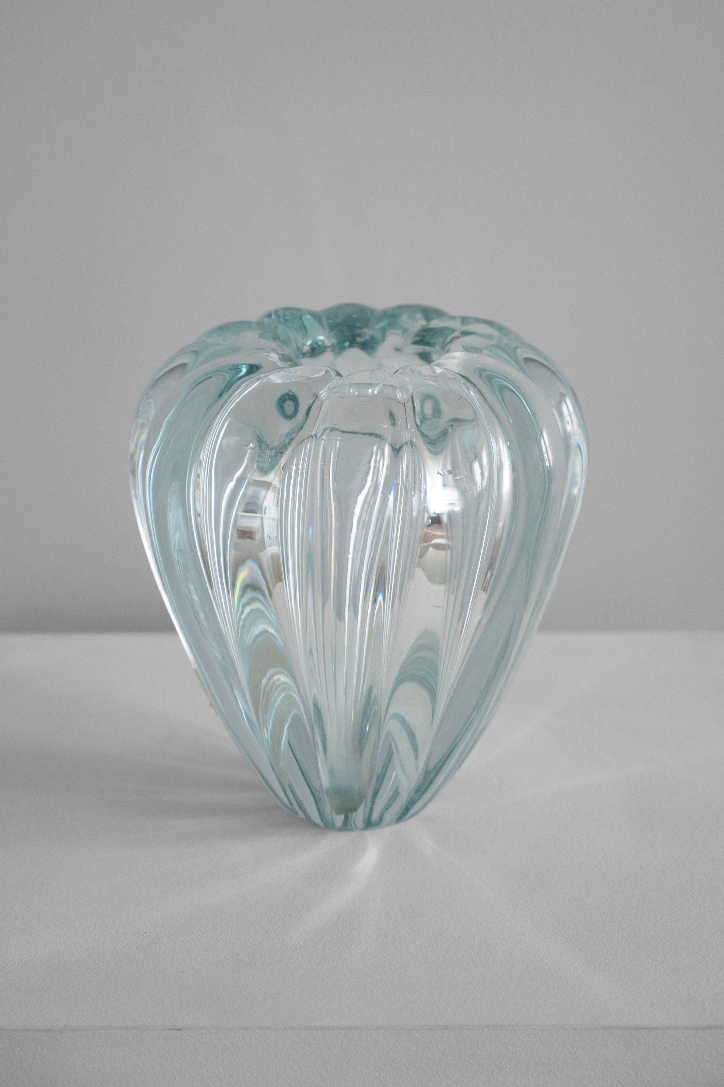Murano vase "Sommerso a bollicine", author Flavio Poli, stamp Seguso 1940s