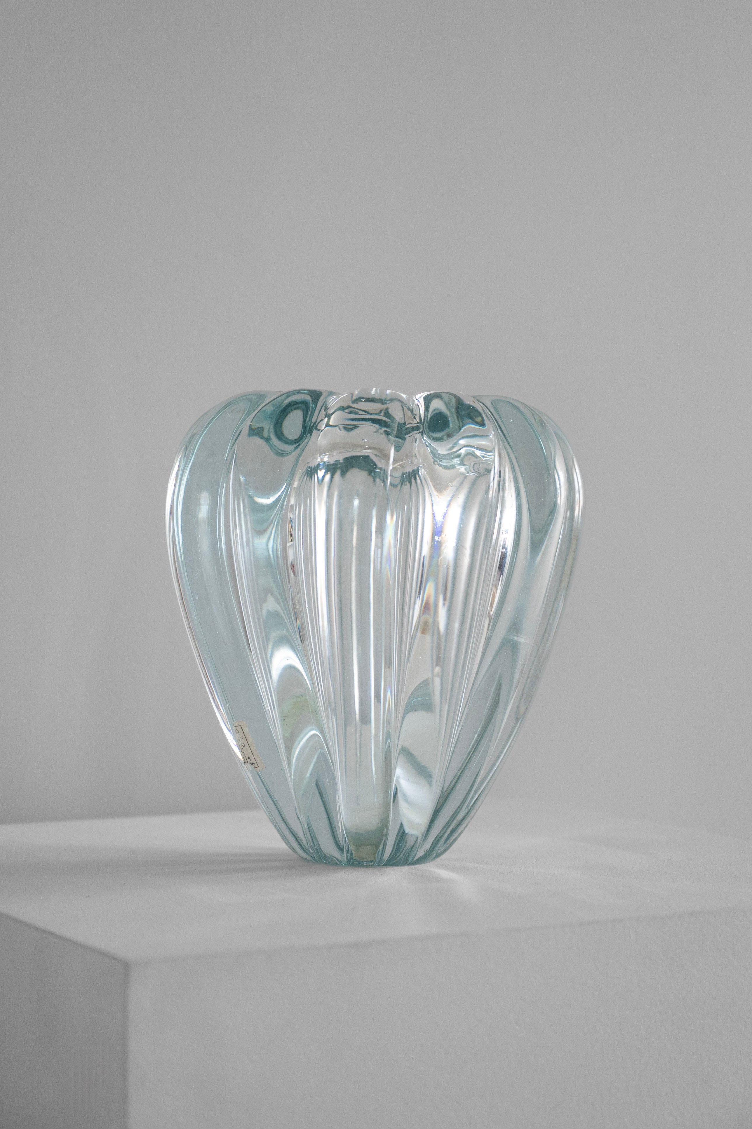 Murano vase "Sommerso a bollicine", author Flavio Poli, stamp Seguso 1940s