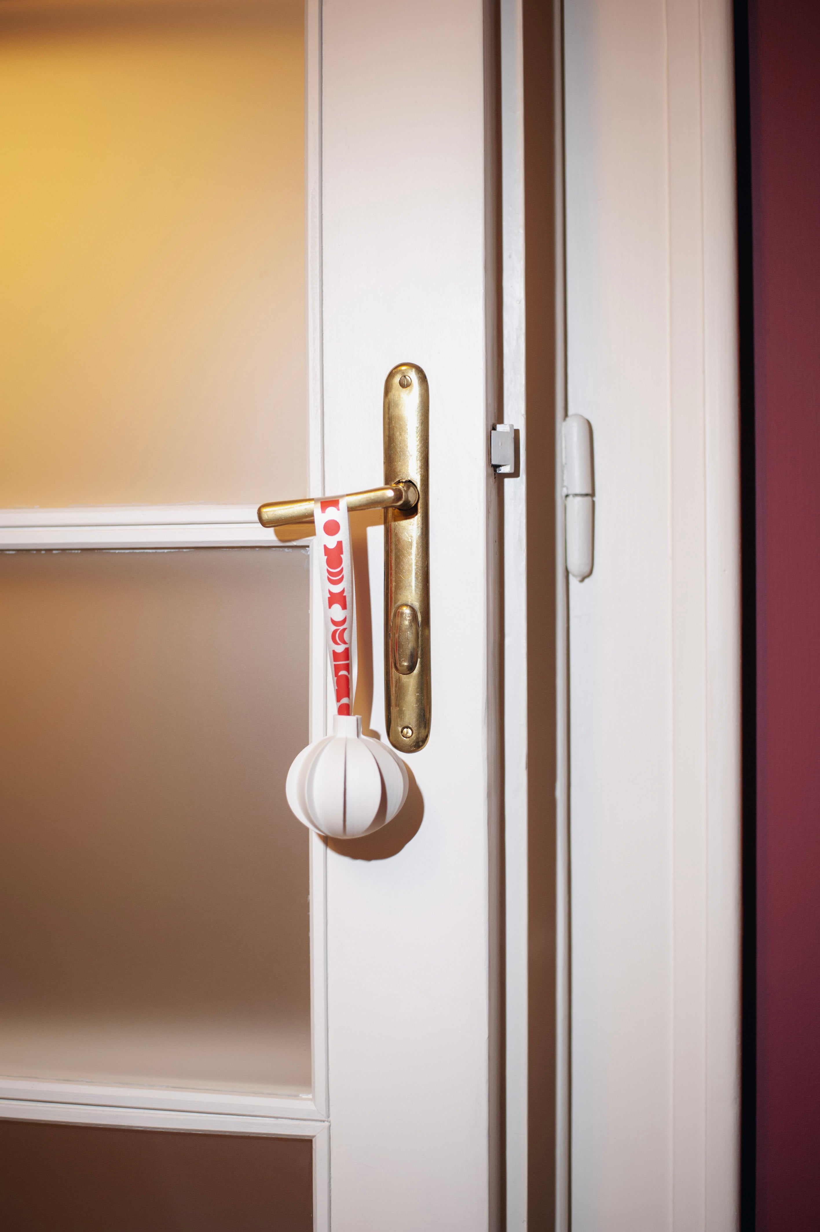 Vianočné porcelánové gule, set 6 ks